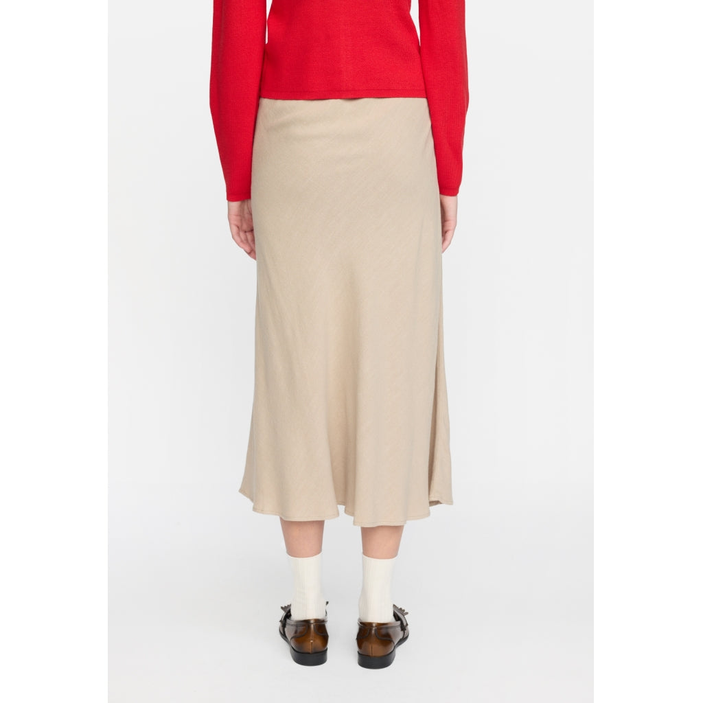 Soft Rebels Samantha Midi Nederdel Crockery Beige
