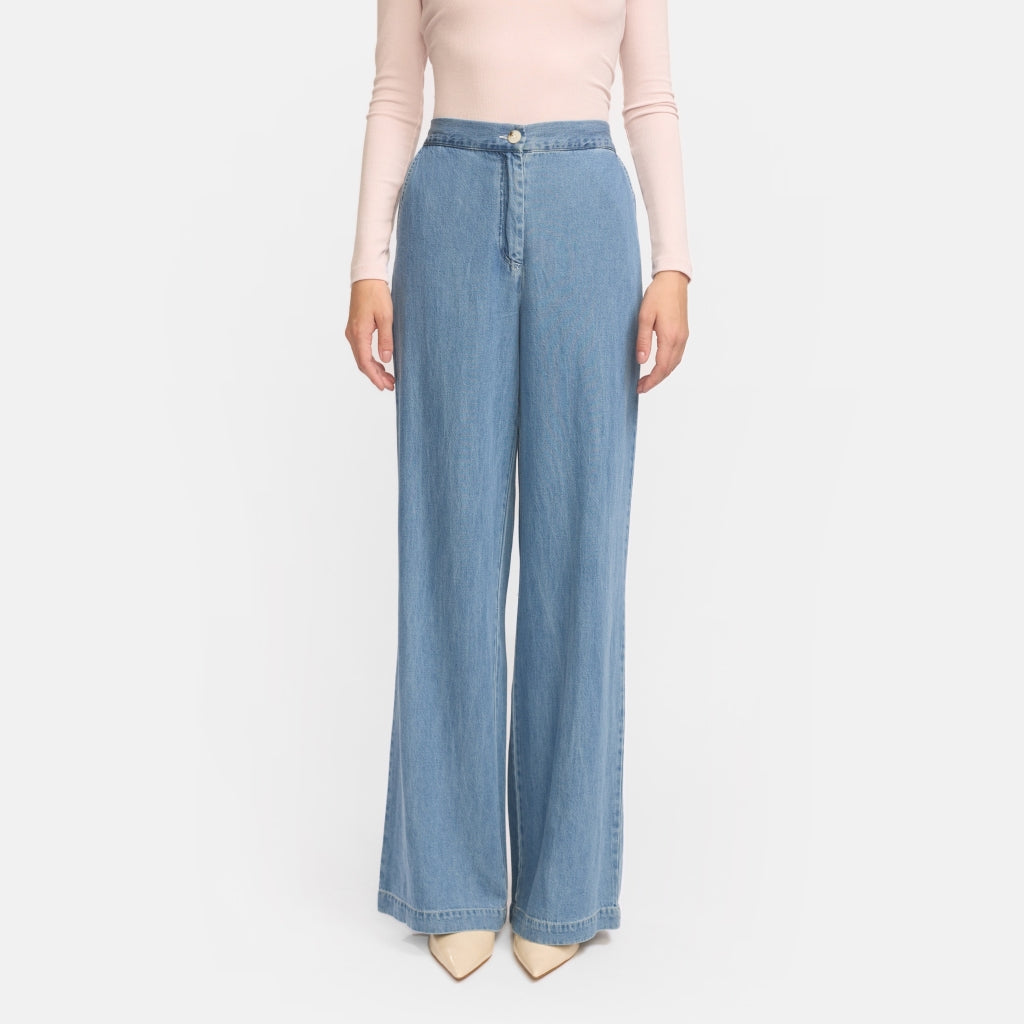 Soft Rebels Christy Bukser Greyish Light Blå