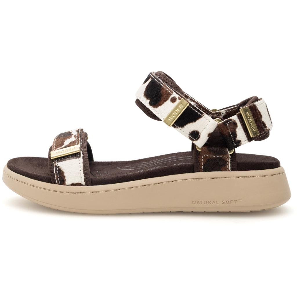 WODEN Line Sandal Animal Cow
