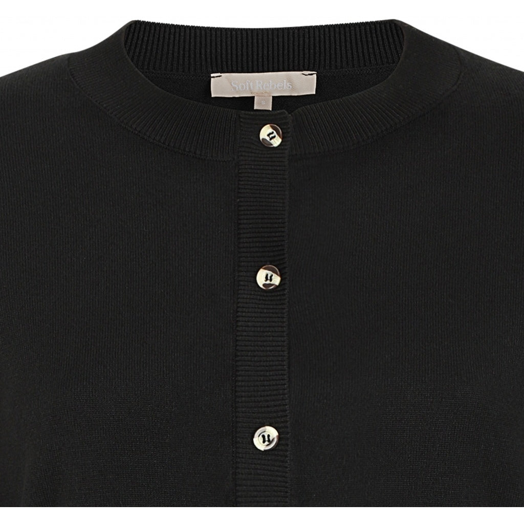 Soft Rebels Marla Cardigan Strik Sort