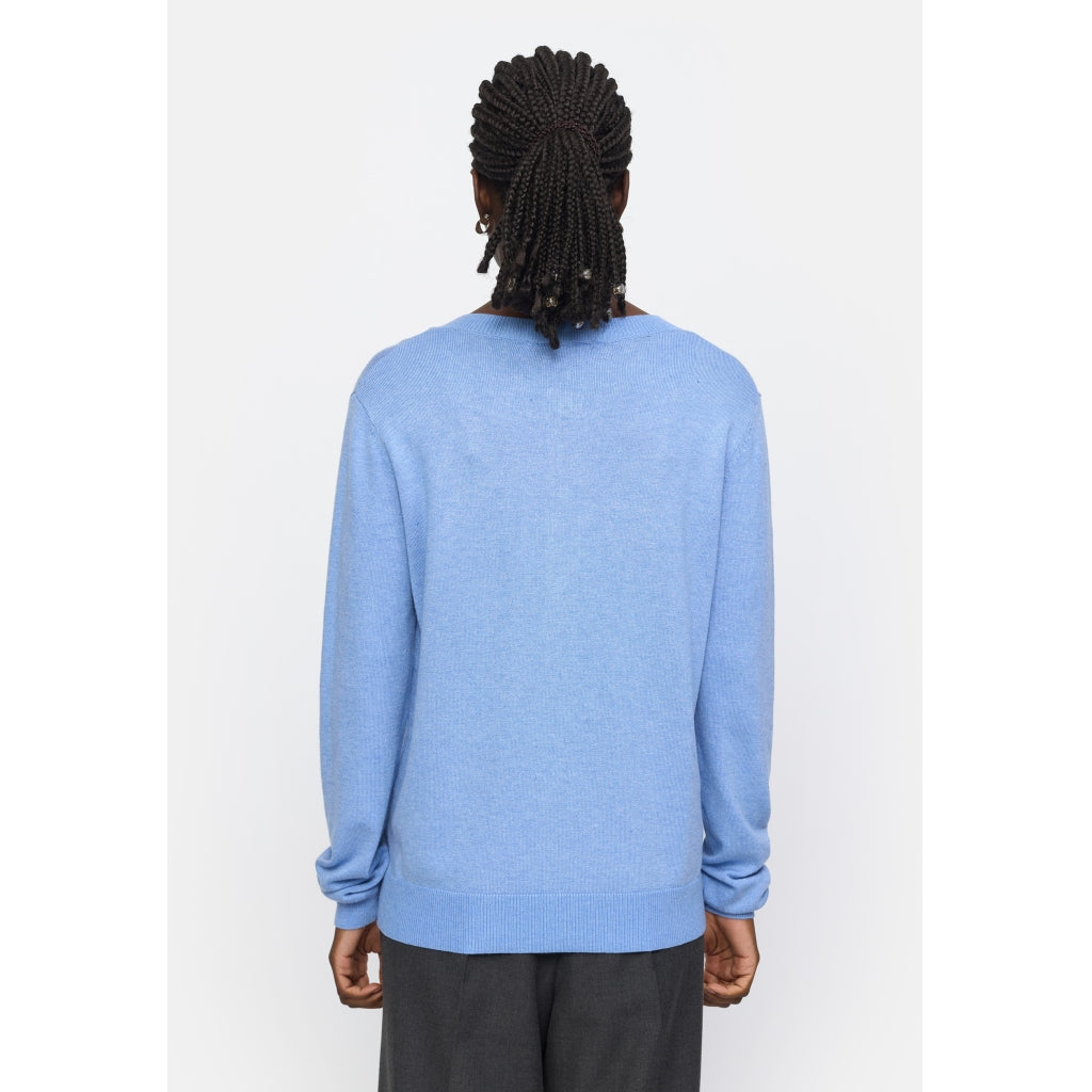 Soft Rebels Marla Strik Cardigan Azurine Blå