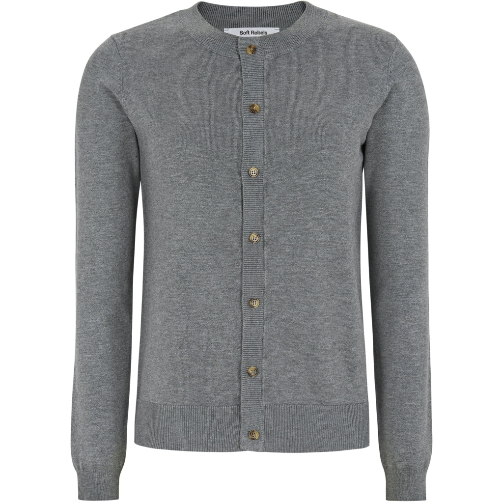 Soft Rebels Marla Strik Cardigan Medium Grå