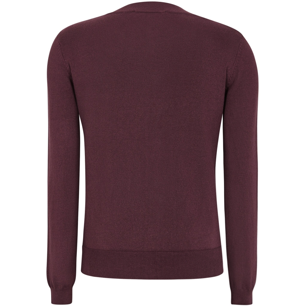 Soft Rebels Marla Strik Cardigan Tawny Port Rød