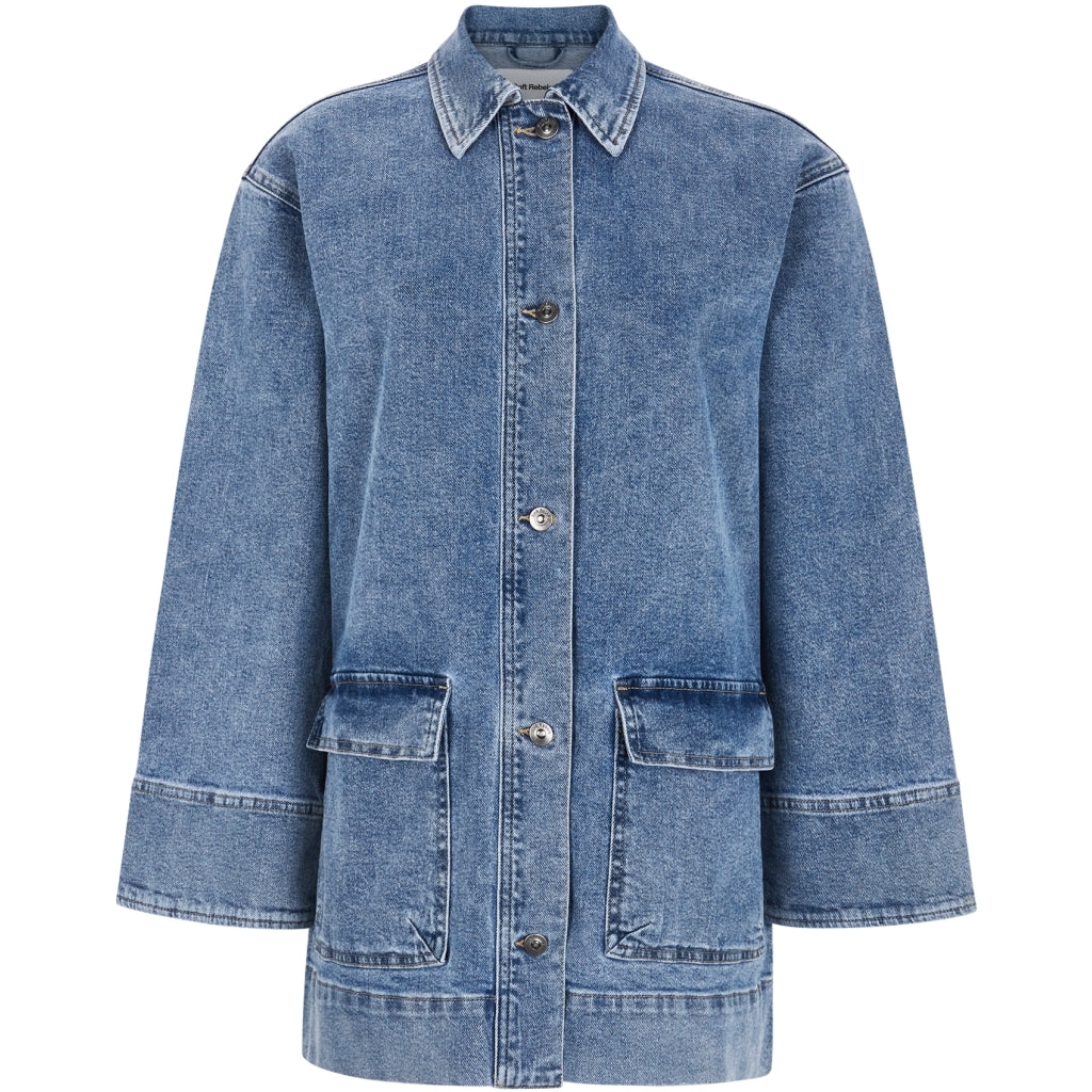 Soft Rebels Kiki Jakke Lommer Denim True Blå