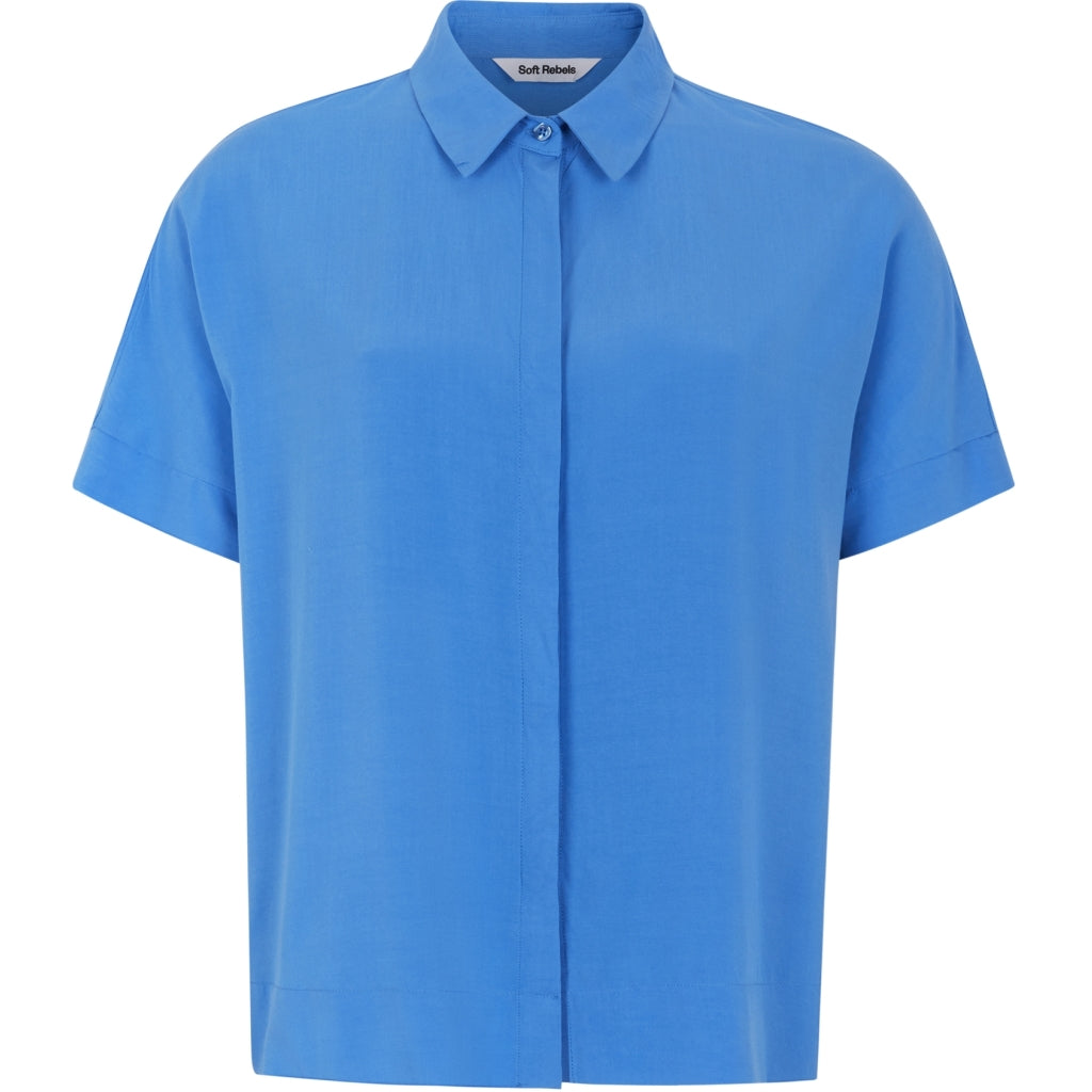 Soft Rebels Freedom SS Skjorte Ultramarine Blå