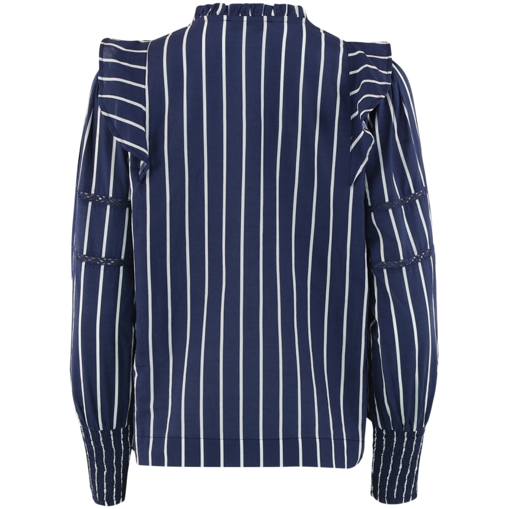 Continue CPH Joey Bluse Stribet Blå