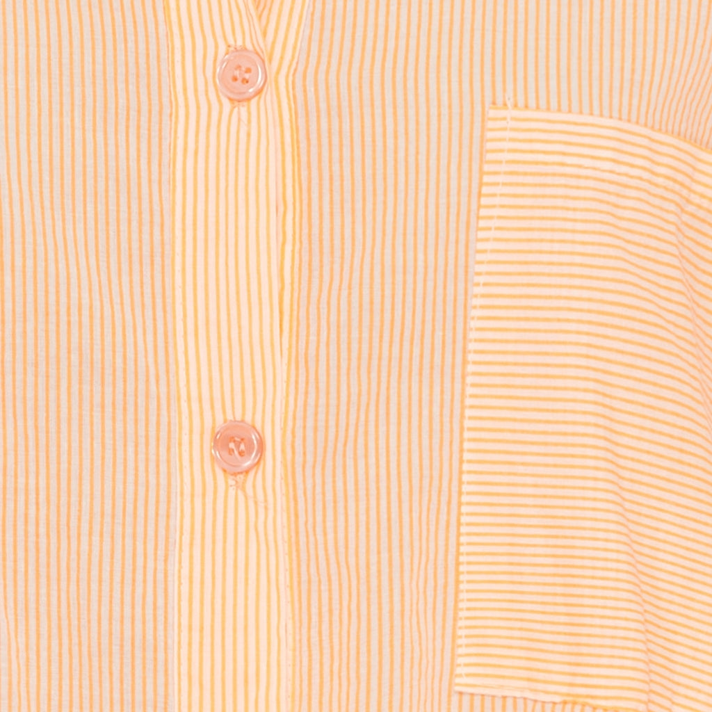 Marta Du Chateau Tunika Stribet Strong Orange