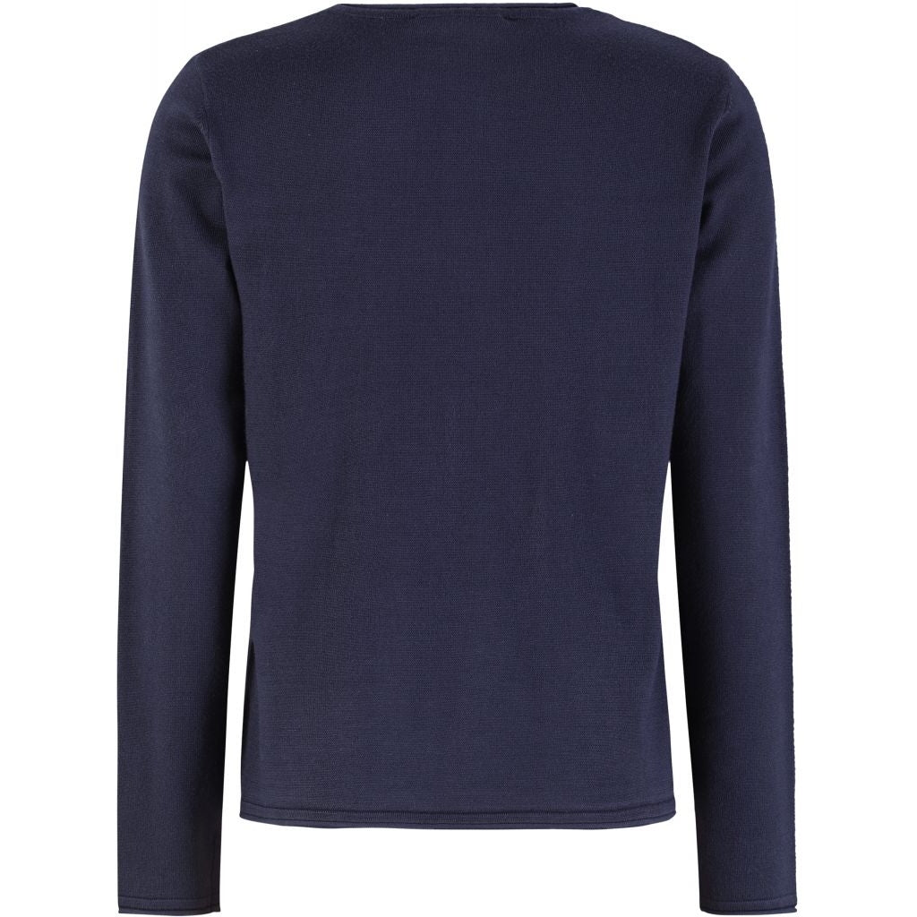 Soft Rebels Marla O-Neck Knit Roll Edge Total Eclipse