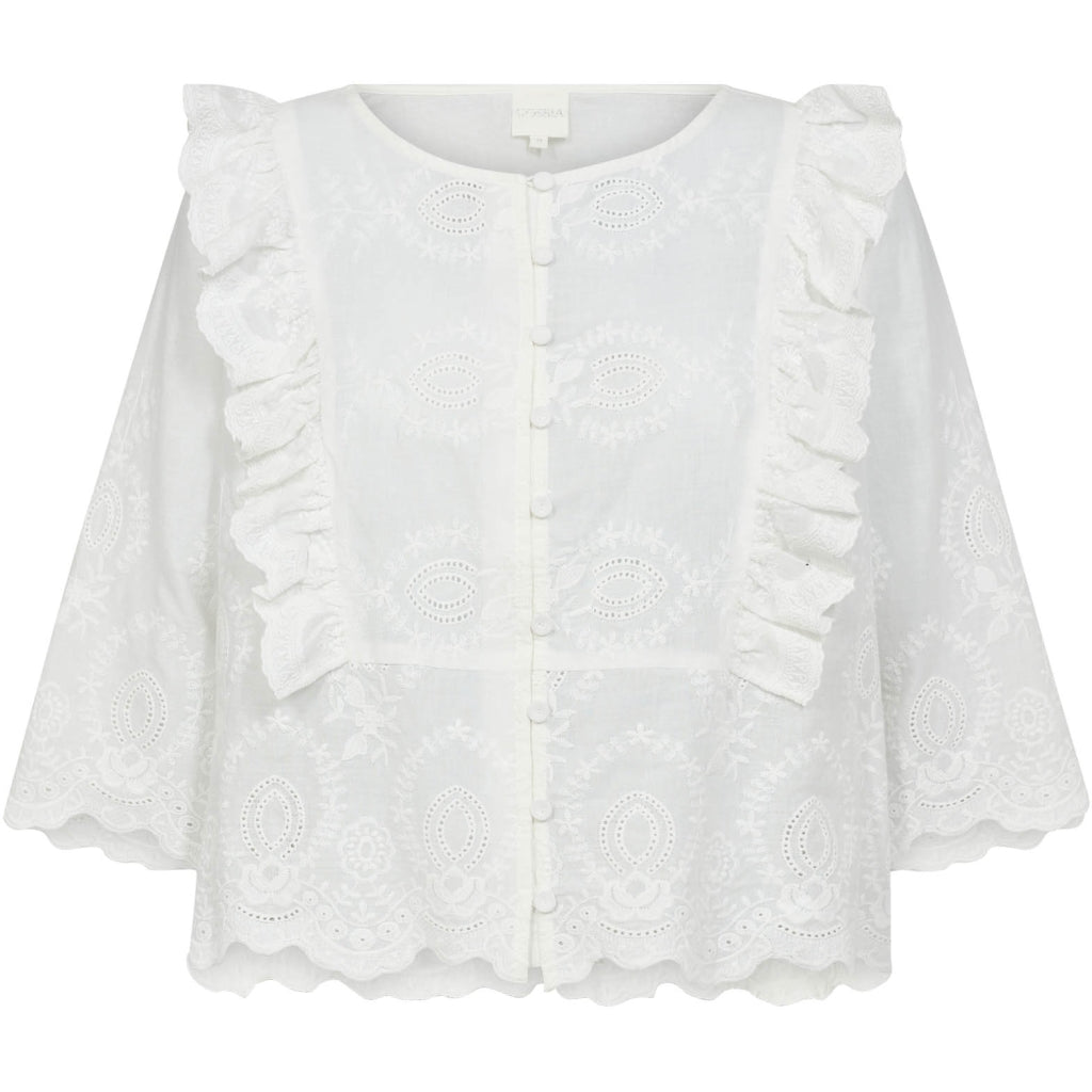 GOSSIA AlineGO Skjorte Bluse Off White
