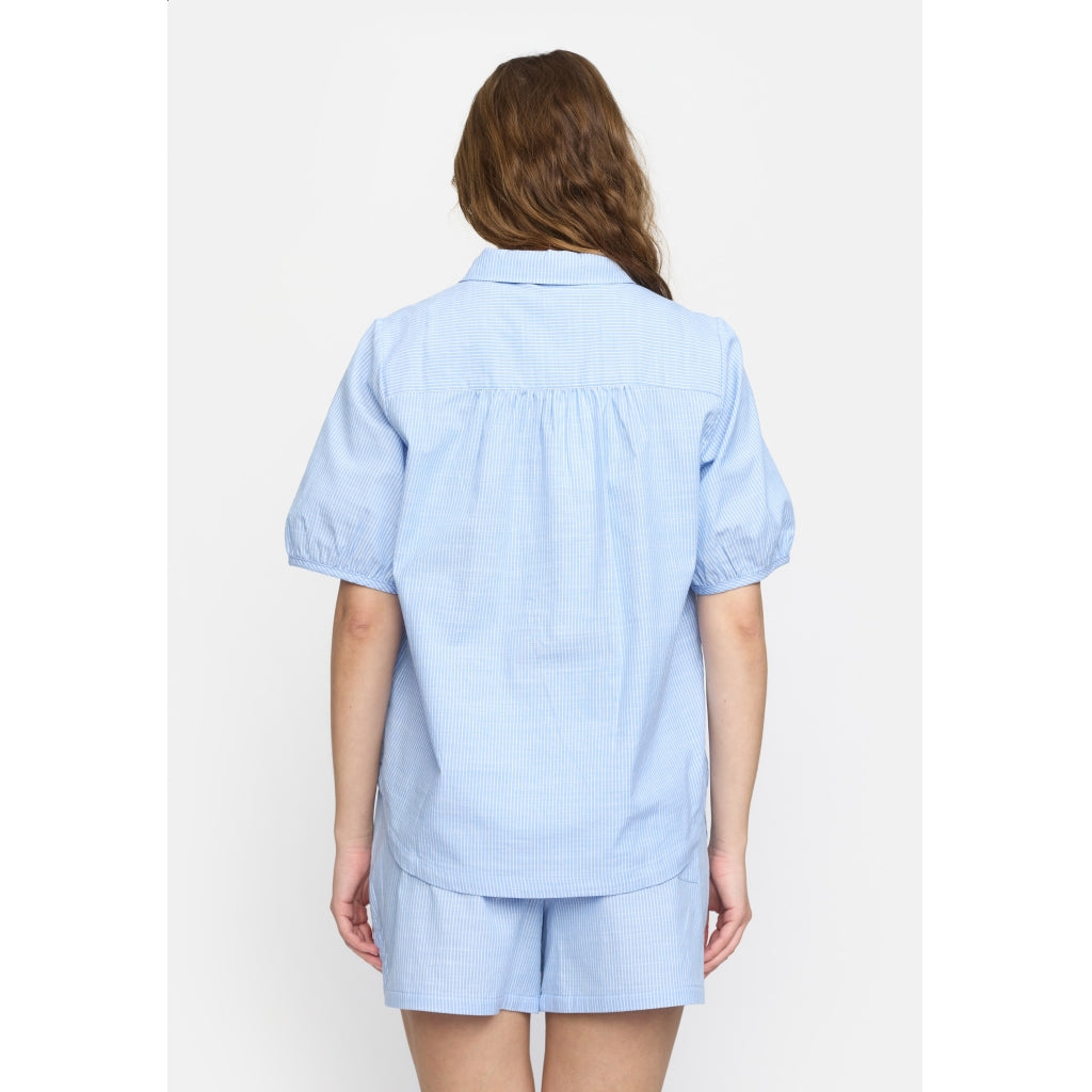 Soft Rebels Ebbi Bluse Vista Blå
