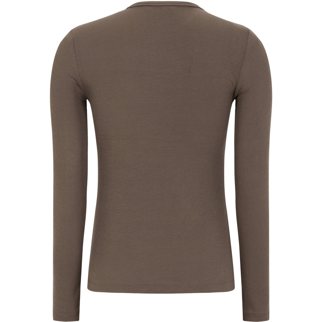 Soft Rebels Fenja O Neck Top Coffee Brun
