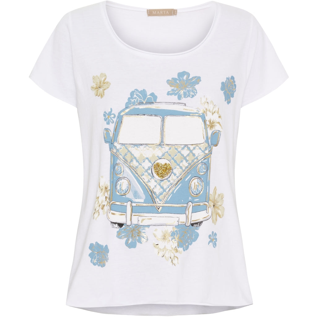 Marta Du Chateau Marie T-Shirt VW Celeste Hvid