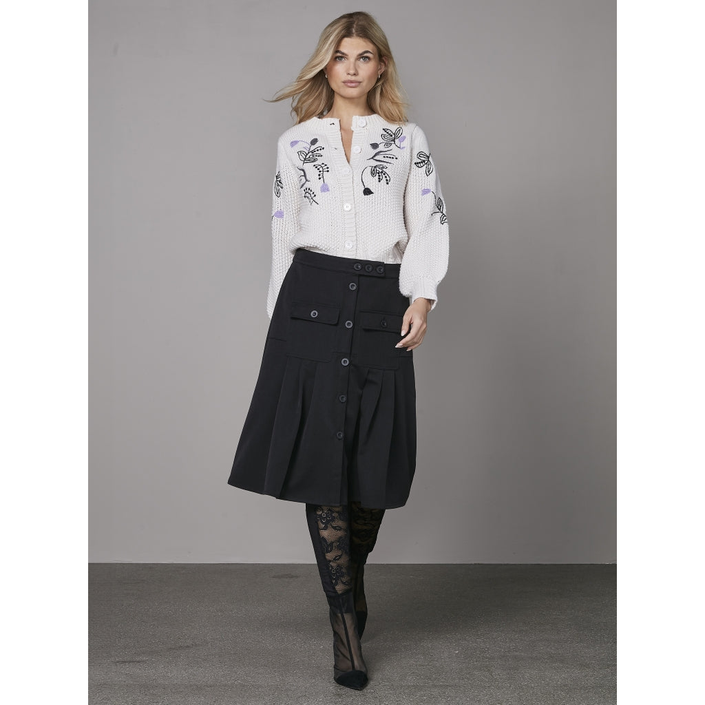 Nü Denmark Yoali Strik Cardigan Bone Mix