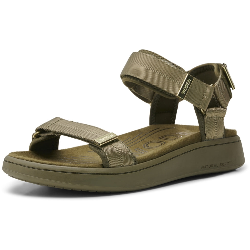 WODEN Line Sandal Dark Olive