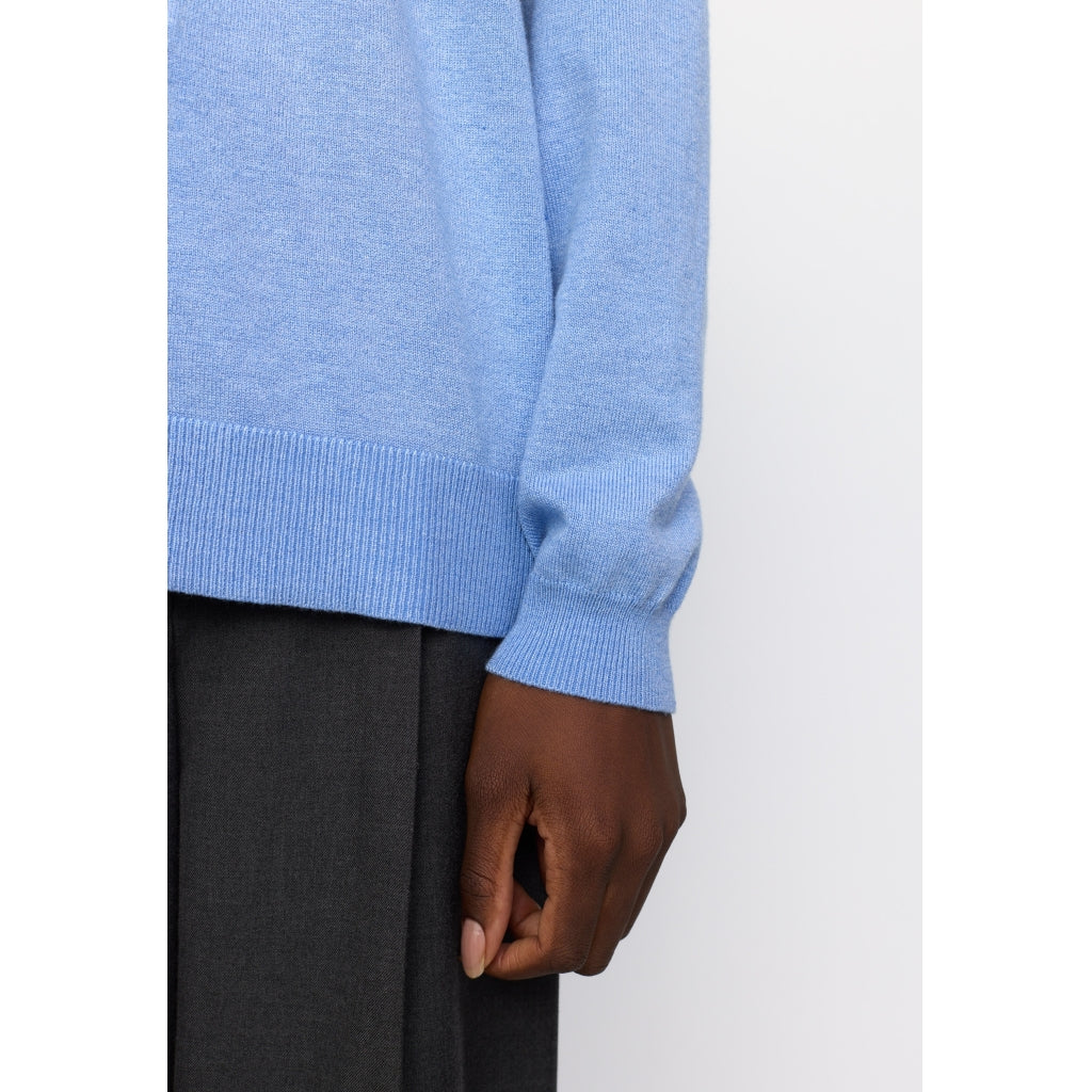 Soft Rebels Marla Strik Cardigan Azurine Blå