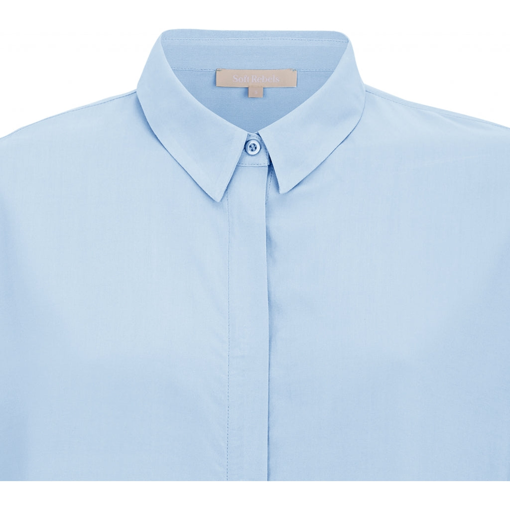 Soft Rebels Freedom SS Skjorte Cashmere Blå