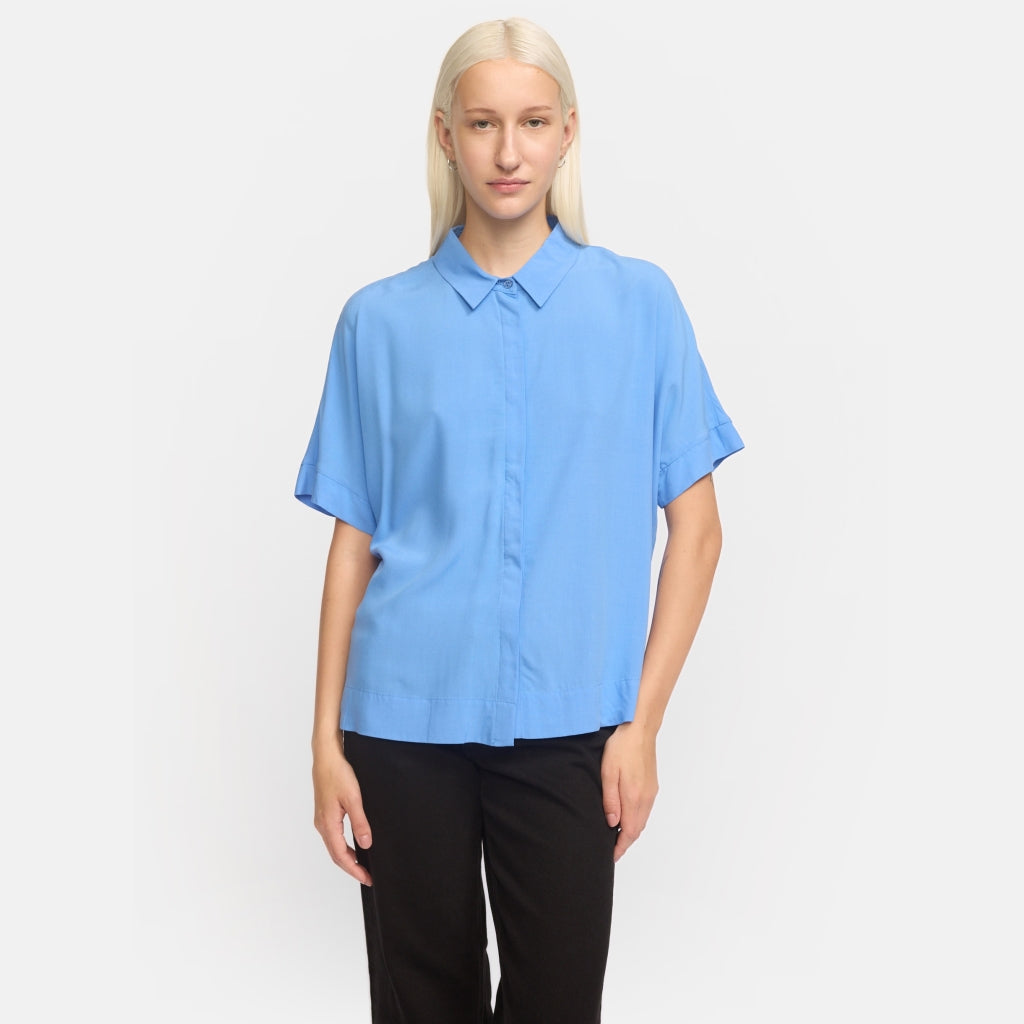 Soft Rebels Freedom SS Skjorte Ultramarine Blå