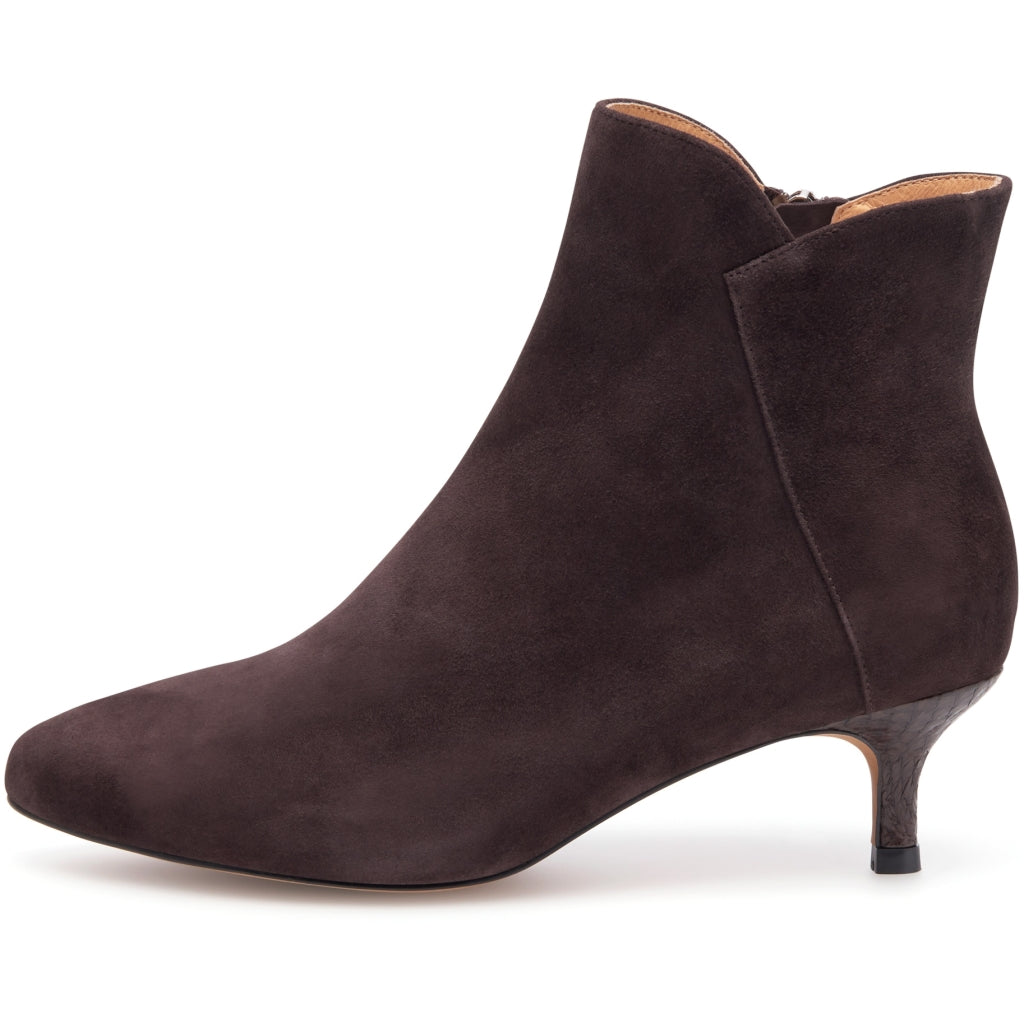 WODEN Saga Zip Ankel Støvle Chocolate Brun