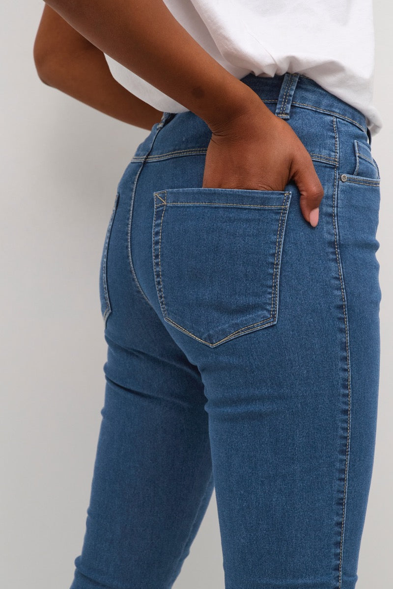 KAFFE Vicky Jeans Medium Blå Denim
