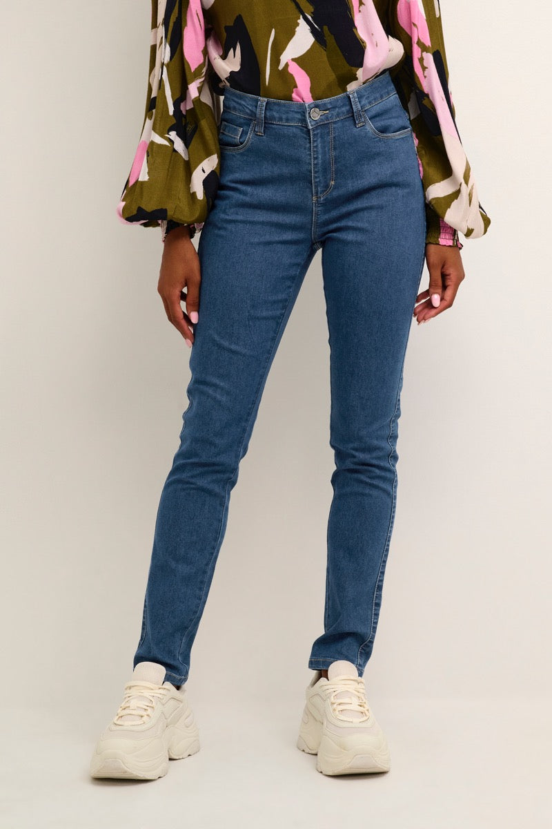KAFFE Vicky Jeans Medium Blå Denim