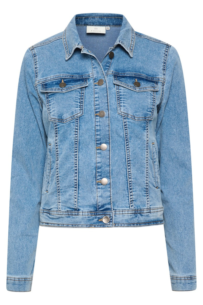 KAFFE Vicky Jeans Jakke Lys Blå