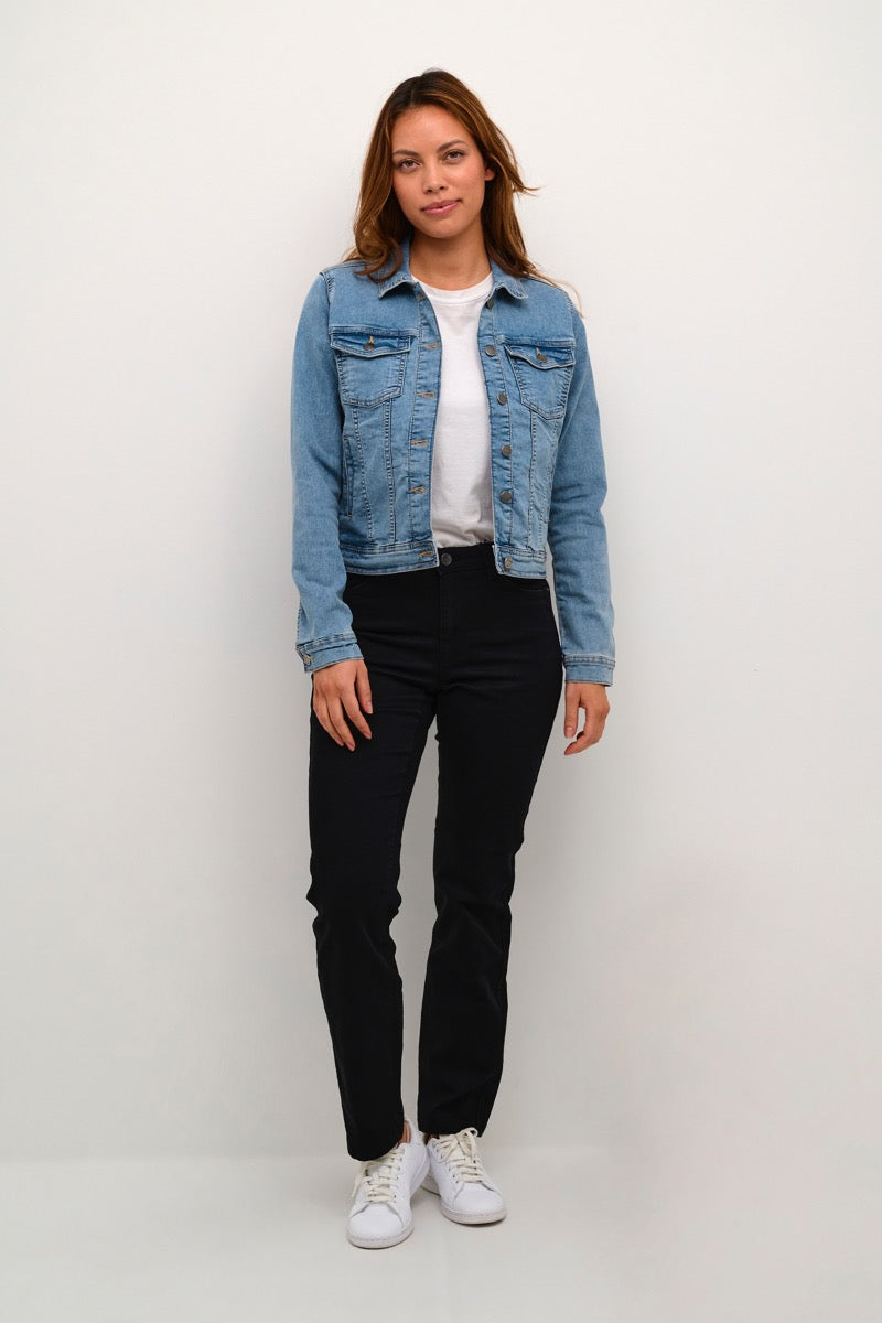 KAFFE Vicky Jeans Jakke Lys Blå