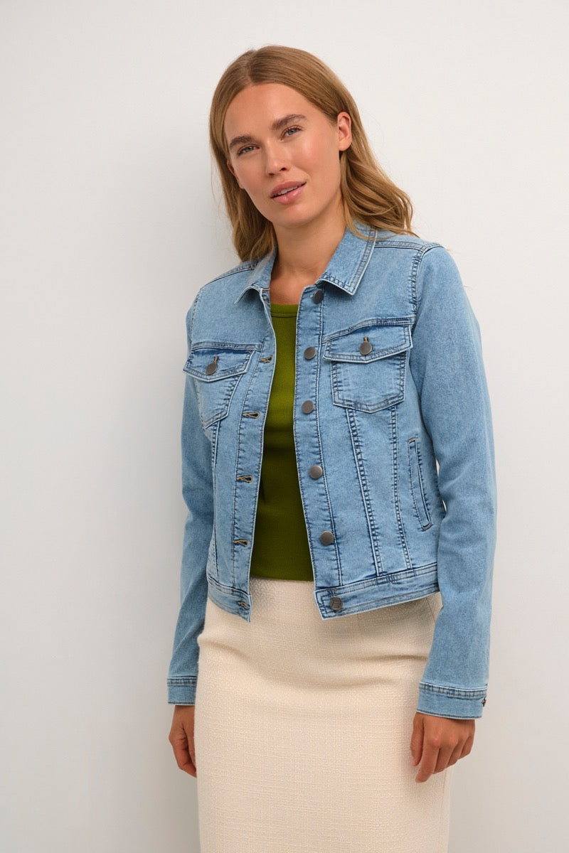 KAFFE Vicky Jeans Jakke Lys Blå
