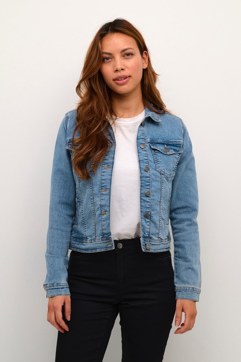 KAFFE Vicky Jeans Jakke Lys Blå