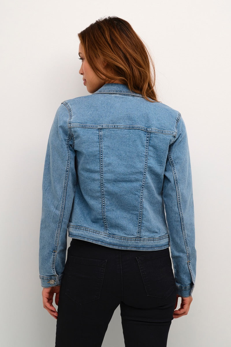 KAFFE Vicky Jeans Jakke Lys Blå