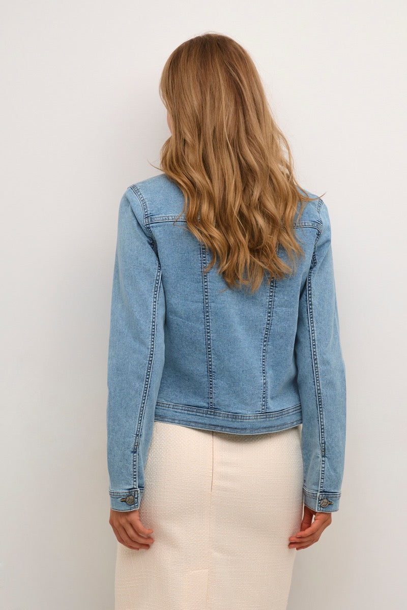 KAFFE Vicky Jeans Jakke Lys Blå