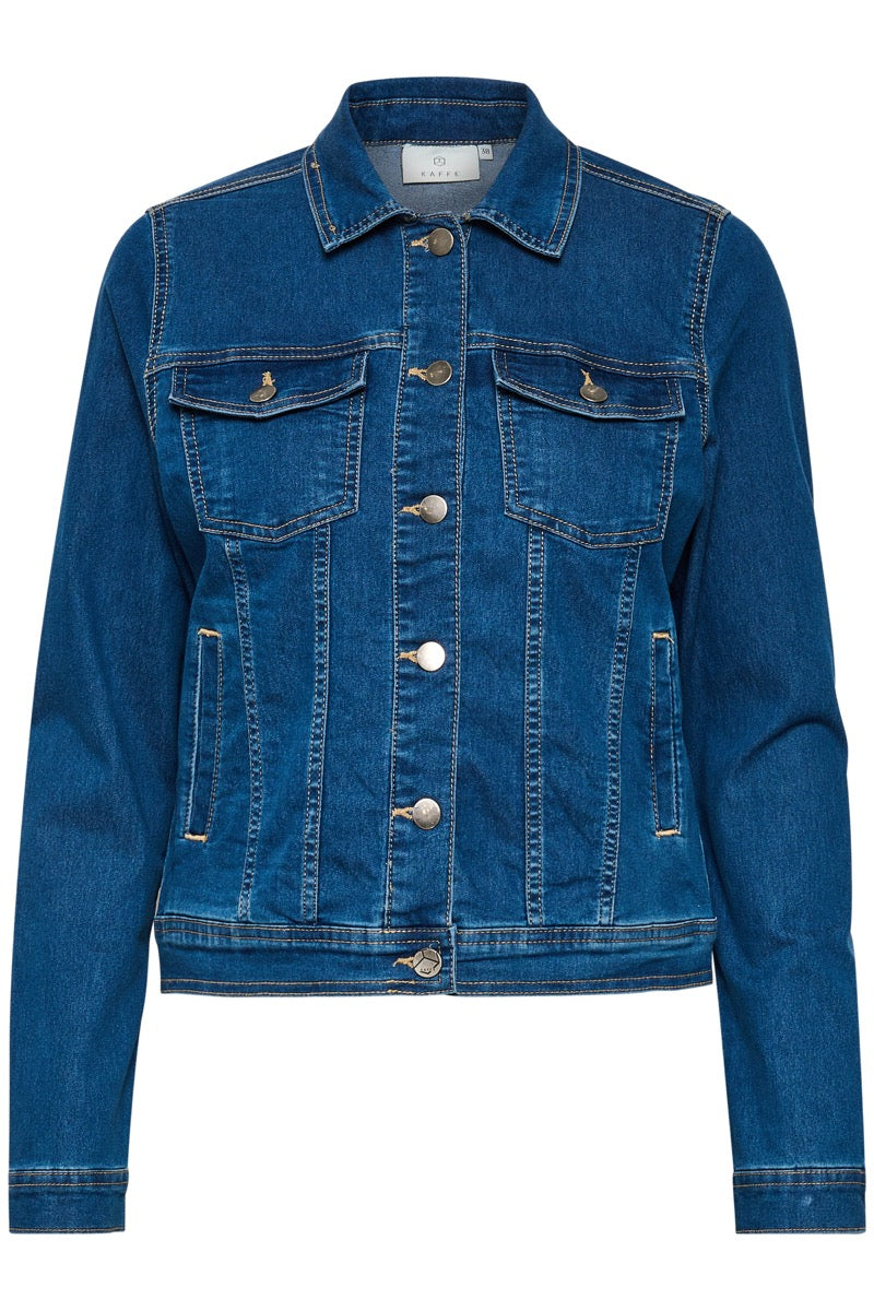 KAFFE Vicky Jeans Jakke Medium Blå