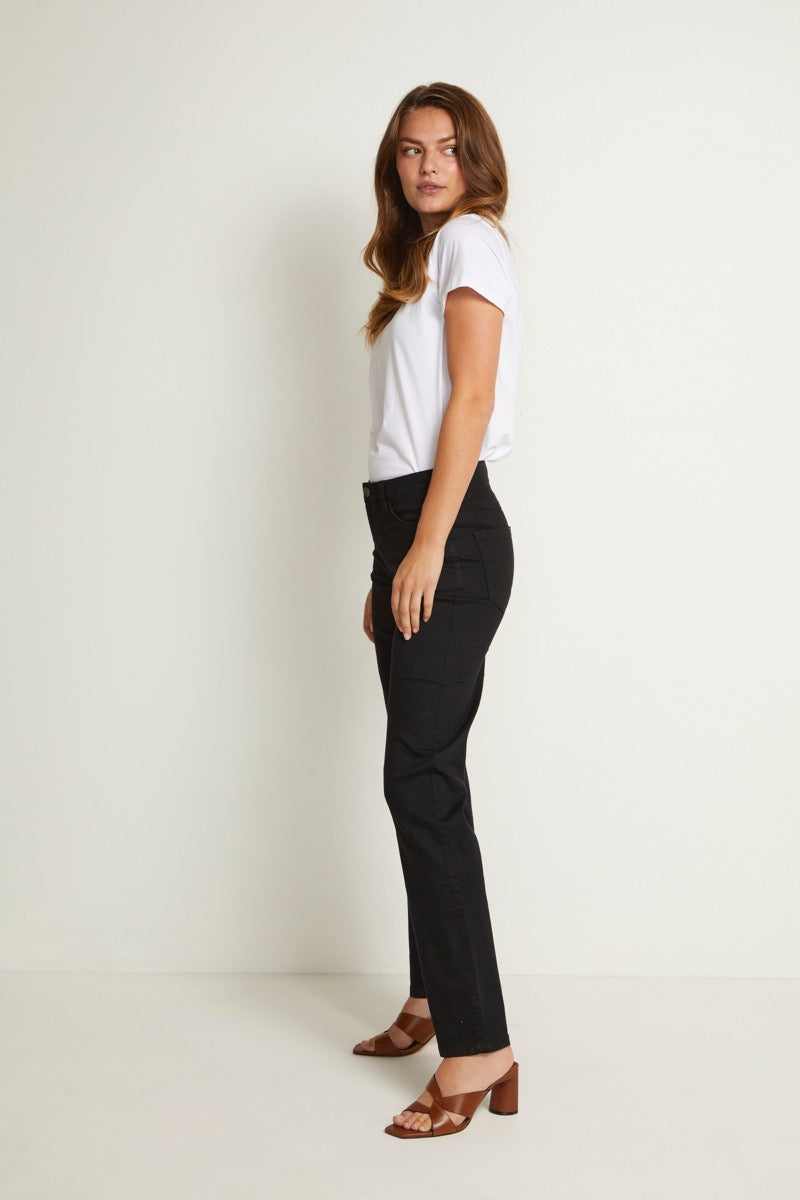 KAFFE Vicky Straight Jeans Deep Sort
