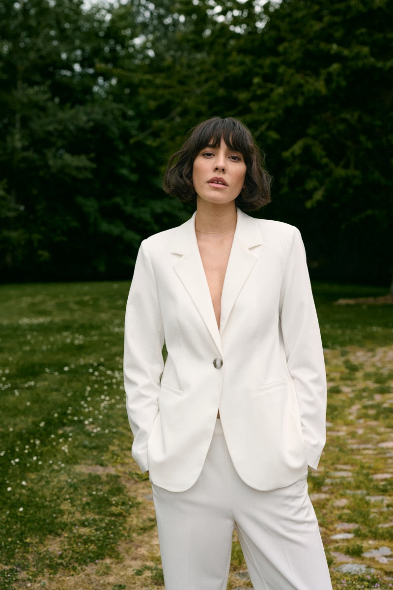 KAFFE Sakura Blazer Chalk