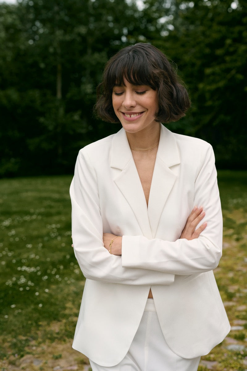 KAFFE Sakura Blazer Chalk