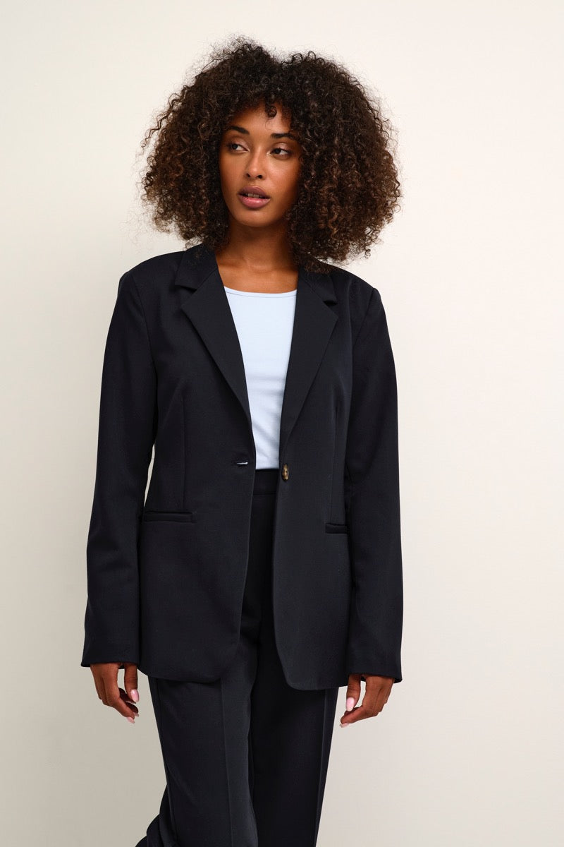 KAFFE Sakura Blazer Midnight Marine Blå
