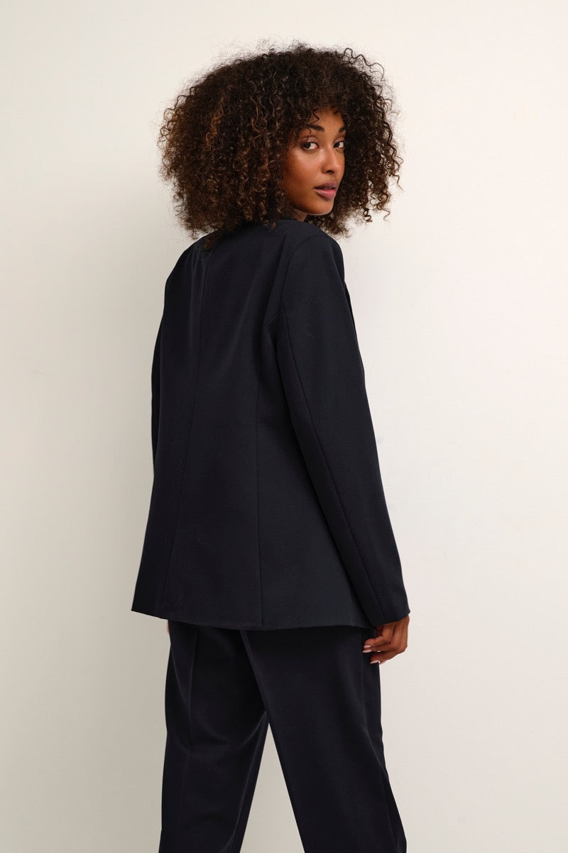 KAFFE Sakura Blazer Midnight Marine Blå