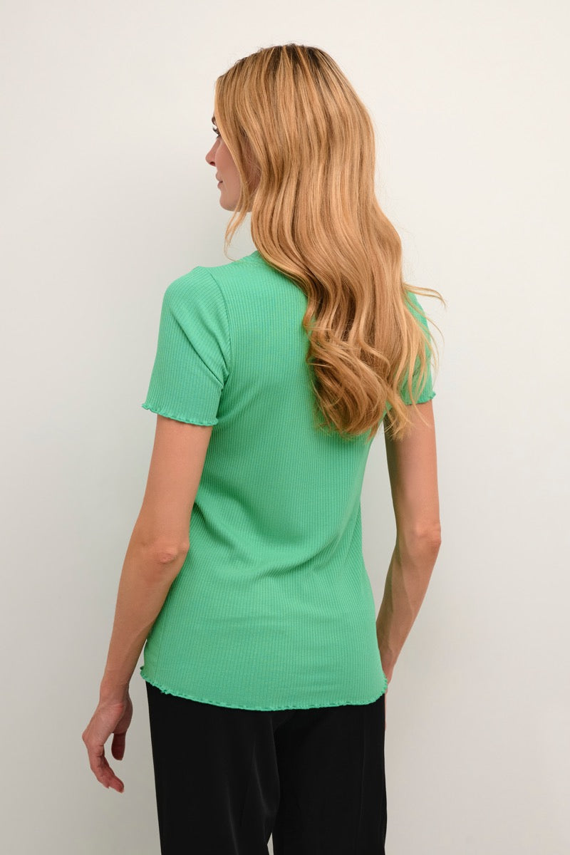 KAFFE Drew T-shirt Gumdrop Grøn