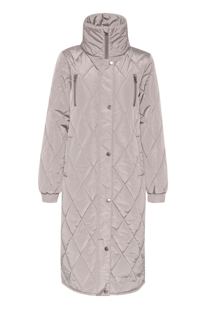KAFFE Lindsay Jakke Quilt Steeple Grå