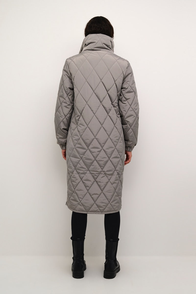 KAFFE Lindsay Jakke Quilt Steeple Grå