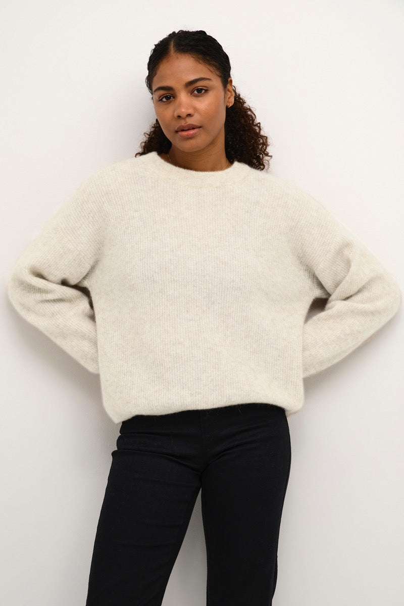 KAFFE Loraine Pullover Feather Grå
