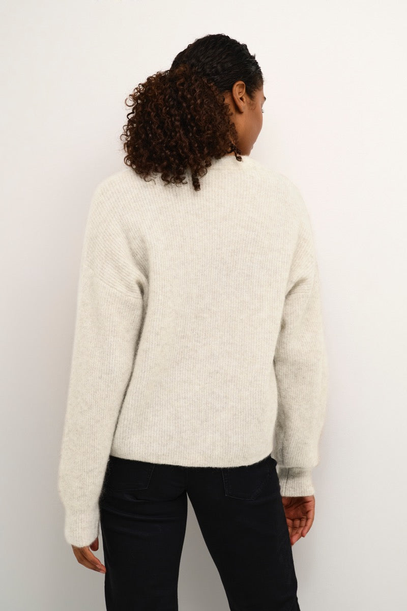KAFFE Loraine Pullover Feather Grå