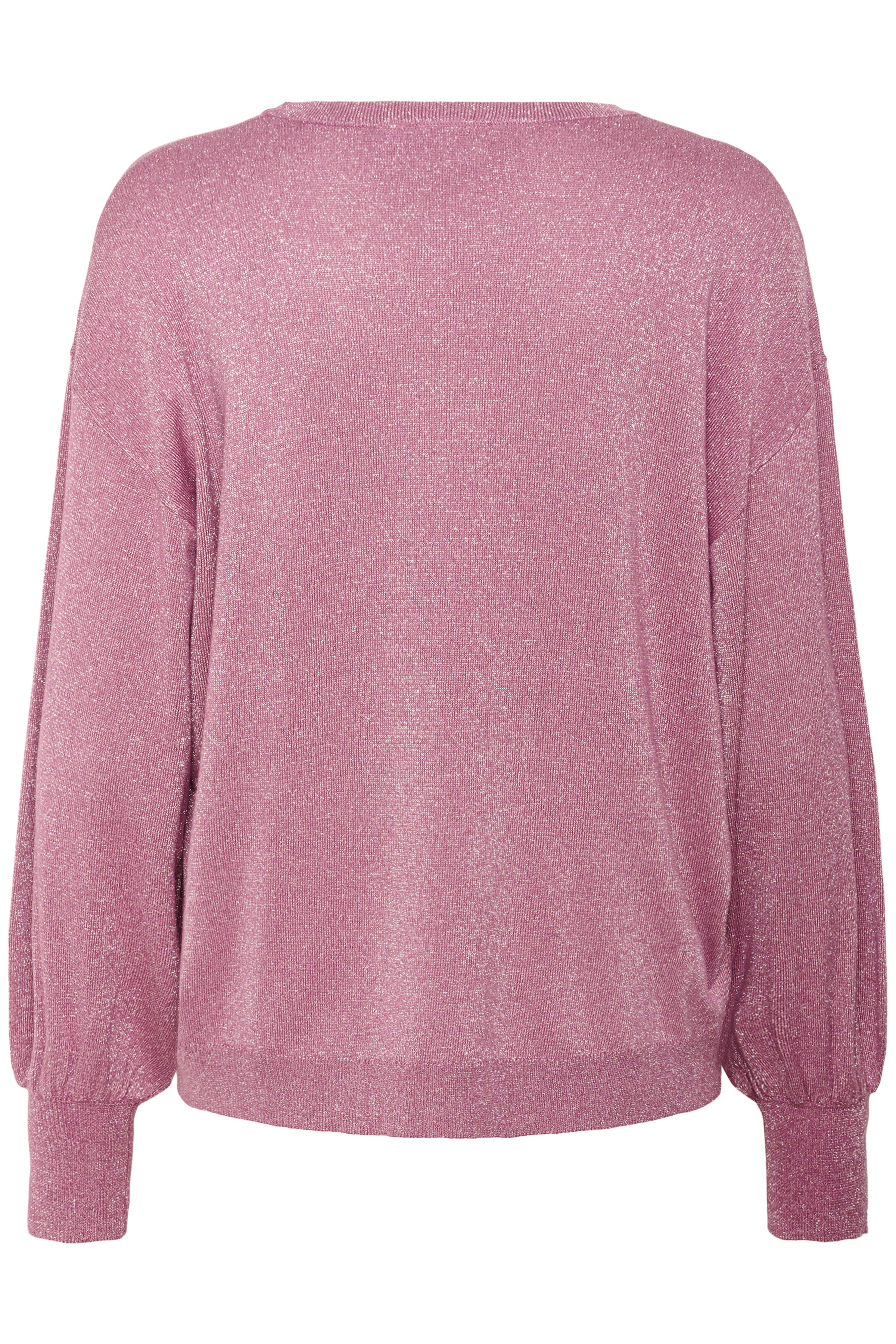 KAFFE Regina Strik O-Neck Tulipwood Lyserød