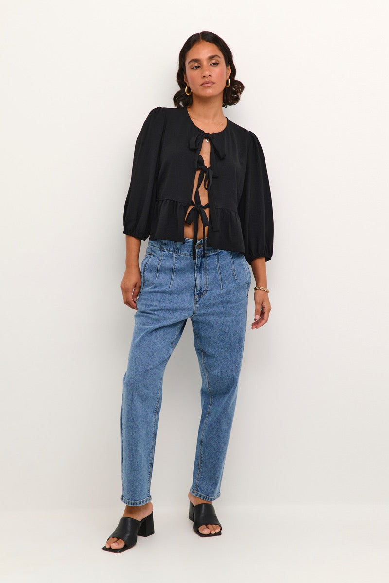 KAFFE Silja Bluse Deep Sort