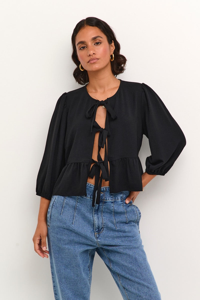 KAFFE Silja Bluse Deep Sort