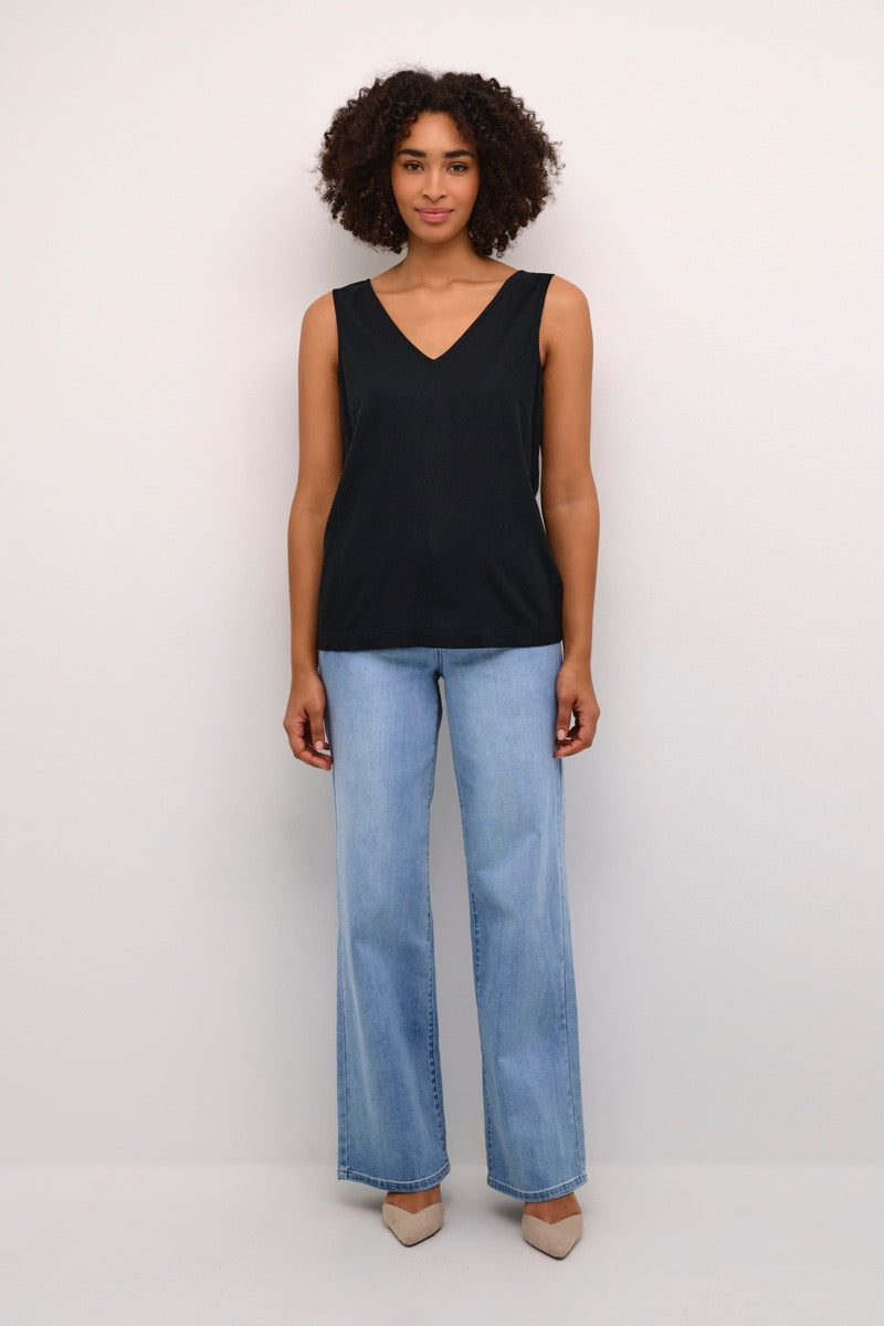 KAFFE Milia Top Deep Sort