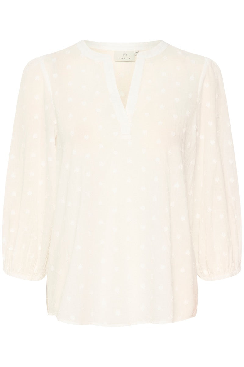 KAFFE Jollia Bluse Chalk Offwhite