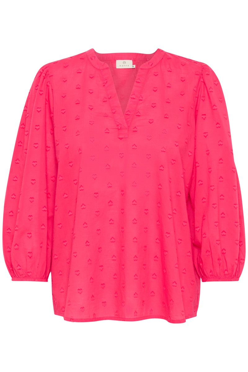 KAFFE Jollia Bluse Raspberry Rød