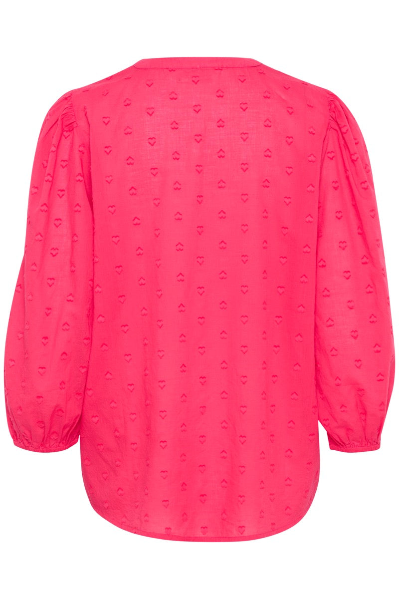 KAFFE Jollia Bluse Raspberry Rød