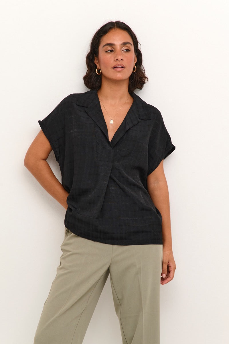 KAFFE Juliane Bluse Deep Sort