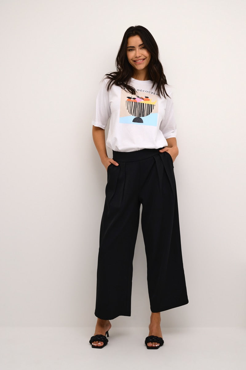 KAFFE Mille Cropped Bukser Deep Sort
